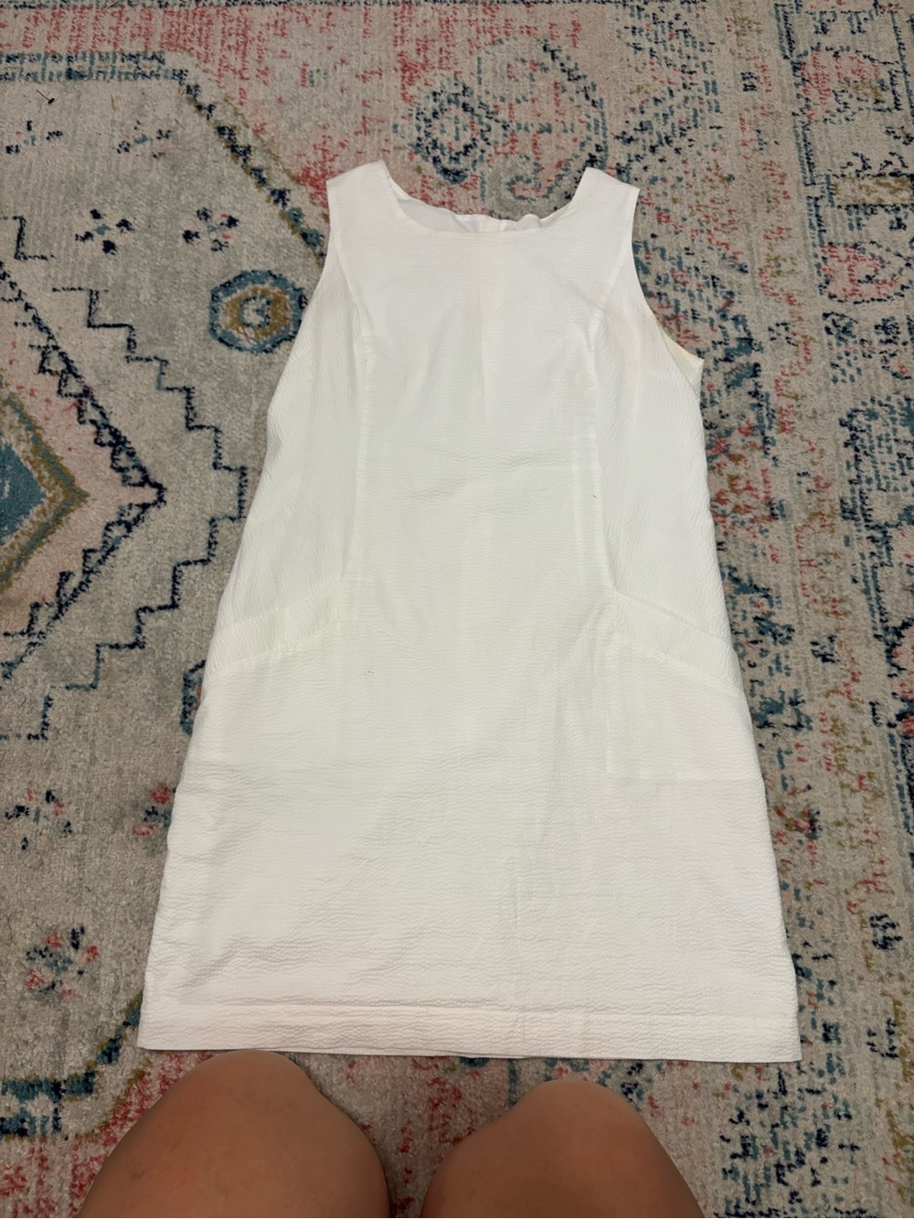 Southern Tide White Sleeveless Shift Dress - Classic Women’s Dress